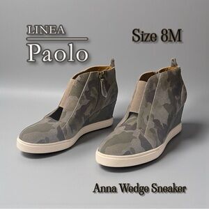 Linea Paolo FELICIA PATTERN | The Original Platform Wedge Sneaker Bootie Size 8M